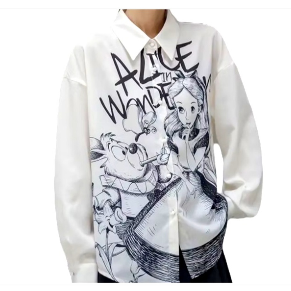 The House of RETRO~ Alice in Wonderland blouse NEW